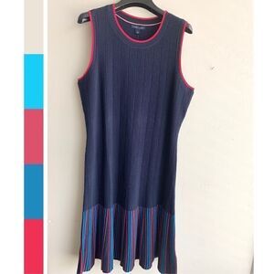 Tommy Hilfiger adaptive sleeveless striped dress.